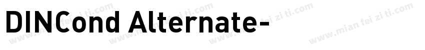 DINCond Alternate字体转换